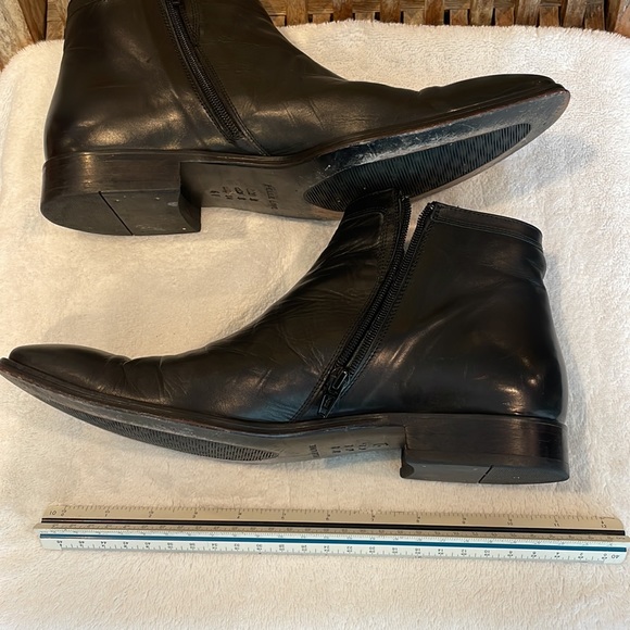 Pelle Line Corrente 3200 plain toe side zip black men’s low boot size 41 - Picture 11 of 15